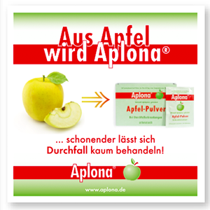 Download Folder: Aplona®: Schonender lässt sich Durchfall kaum behandeln: Apfelpulver