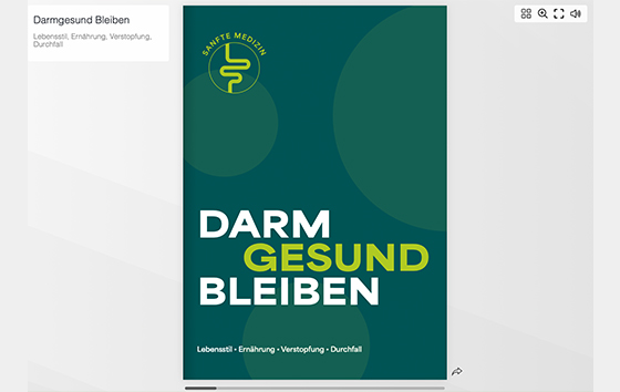 Link zum Flibbook Broschüre Darmgesund Bleiben